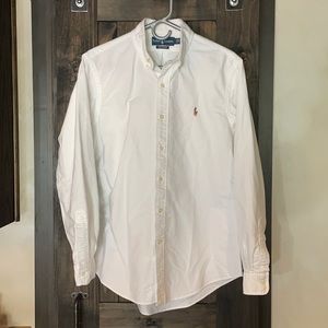Polo Ralph Lauren White Shirt Medium Custom Fit